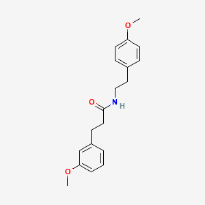 molecular formula C19H23NO3 B14609898 Benzenepropanamide, 3-methoxy-N-[2-(4-methoxyphenyl)ethyl]- CAS No. 59734-55-3