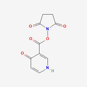 1-[(4-Oxo-1,4-dihydropyridine-3-carbonyl)oxy]pyrrolidine-2,5-dione