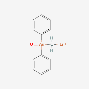 molecular formula C13H12AsLiO B14609954 Lithium (diphenylarsoryl)methanide CAS No. 61024-99-5