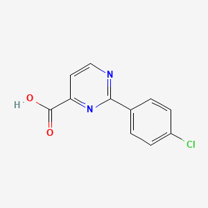 molecular formula C11H7ClN2O2 B1460996 2-(4-Chlorophenyl)pyrimidine-4-carboxylic acid CAS No. 1092300-50-9