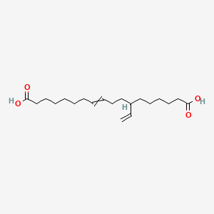 molecular formula C20H34O4 B14609969 12-Ethenyloctadec-8-enedioic acid CAS No. 57323-17-8