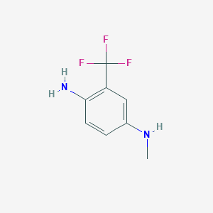 molecular formula C8H9F3N2 B1460997 1-N-甲基-3-(三氟甲基)苯-1,4-二胺 CAS No. 1092305-02-6