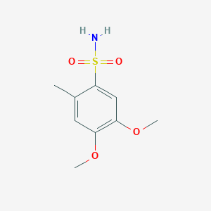 molecular formula C9H13NO4S B1460998 4,5-二甲氧基-2-甲苯-1-磺酰胺 CAS No. 60987-21-5