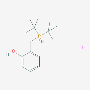 molecular formula C15H26IOP B14609995 Di-tert-butyl[(2-hydroxyphenyl)methyl]phosphanium iodide CAS No. 60998-17-6