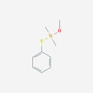 molecular formula C9H14OSSi B14609996 Methoxy(dimethyl)(phenylsulfanyl)silane CAS No. 58666-68-5