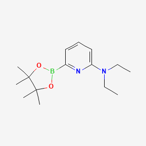 molecular formula C15H25BN2O2 B1461000 N,N-二乙基-6-(4,4,5,5-四甲基-1,3,2-二氧杂硼环-2-基)吡啶-2-胺 CAS No. 1096689-45-0