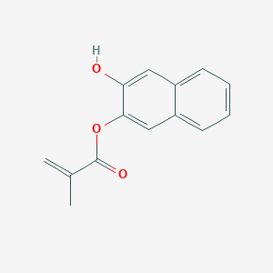 molecular formula C14H12O3 B14610009 3-Hydroxynaphthalen-2-yl 2-methylprop-2-enoate CAS No. 58167-73-0