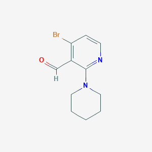 molecular formula C11H13BrN2O B1461001 4-Bromo-3-formyl-2-(N-piperidinyl)pyridine CAS No. 1092352-43-6