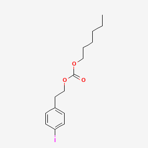 molecular formula C15H21IO3 B14610017 hexyl 2-(4-iodophenyl)ethyl carbonate CAS No. 60075-77-6