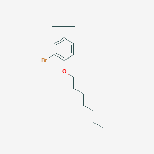 molecular formula C18H29BrO B14610027 2-Bromo-4-tert-butyl-1-(octyloxy)benzene CAS No. 57685-36-6