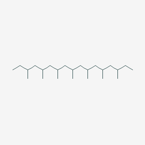 molecular formula C24H50 B14610033 3,5,7,9,11,13,15-Heptamethylheptadecane CAS No. 57456-66-3