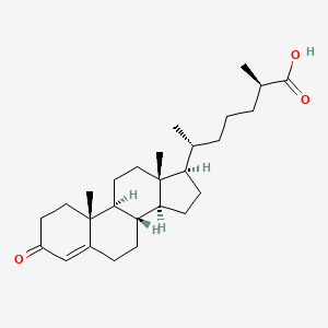 molecular formula C27H42O3 B1461004 (25R)-Delta(4)-dafachronic acid CAS No. 309762-85-4