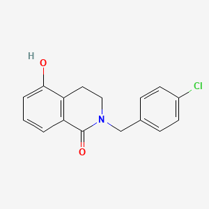 molecular formula C16H14ClNO2 B1461006 2-(4-chlorobenzyl)-5-hydroxy-3,4-dihydroisoquinolin-1(2H)-one CAS No. 1105196-16-4