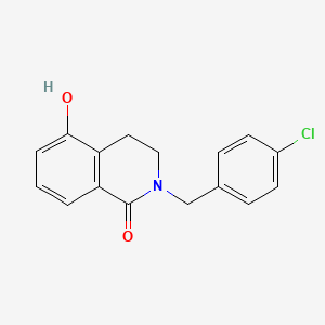 molecular formula C16H14ClNO2 B1461006 2-(4-氯苄基)-5-羟基-3,4-二氢异喹啉-1(2H)-酮 CAS No. 1105196-16-4