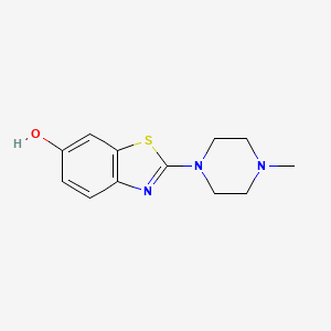 molecular formula C12H15N3OS B1461007 2-(4-甲基哌嗪-1-基)-1,3-苯并噻唑-6-醇 CAS No. 146794-75-4