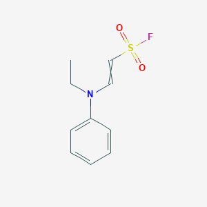 molecular formula C10H12FNO2S B14610078 2-[Ethyl(phenyl)amino]ethene-1-sulfonyl fluoride CAS No. 60538-06-9