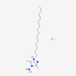 4-Amino-3,5-dimethyl-1-tetradecyl-4,5-dihydro-1H-1,2,4-triazol-1-ium chloride