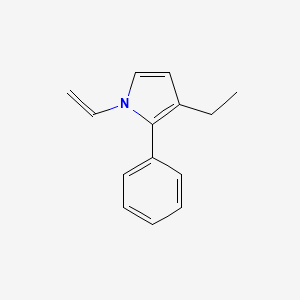 1H-Pyrrole, 1-ethenyl-3-ethyl-2-phenyl-