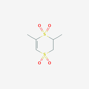 molecular formula C6H10O4S2 B14610098 2,6-Dimethyl-2,3-dihydro-1lambda~6~,4lambda~6~-dithiine-1,1,4,4-tetrone CAS No. 58951-07-8