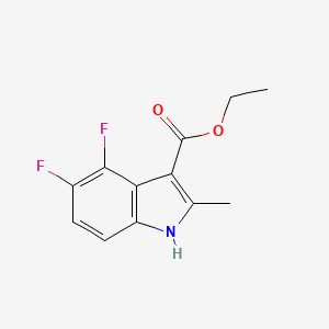 molecular formula C12H11F2NO2 B1461011 Ethyl 4,5-difluoro-2-methyl-1h-indole-3-carboxylate CAS No. 886362-67-0