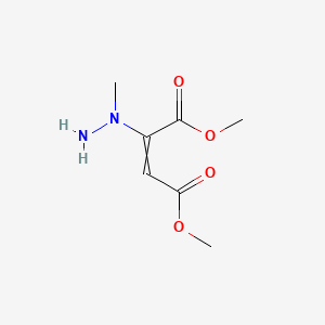 molecular formula C7H12N2O4 B14610116 Dimethyl 2-(1-methylhydrazinyl)but-2-enedioate CAS No. 58364-79-7