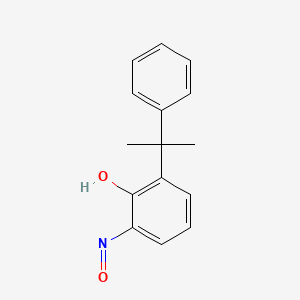 molecular formula C15H15NO2 B14610118 Phenol, 2-(1-methyl-1-phenylethyl)-6-nitroso- CAS No. 59919-24-3