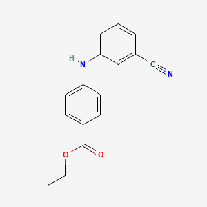 molecular formula C16H14N2O2 B1461012 N-(4-Carbethoxyphenyl)-N-(3-cyanophenyl)amine CAS No. 458550-46-4