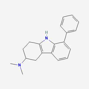 molecular formula C20H22N2 B14610138 N,N-Dimethyl-8-phenyl-2,3,4,9-tetrahydro-1H-carbazol-3-amine CAS No. 60481-28-9