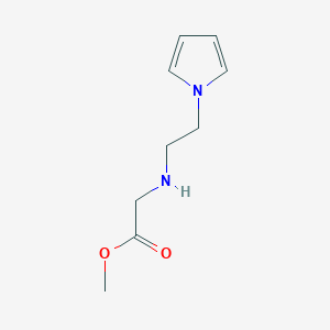 molecular formula C9H14N2O2 B1461016 methyl N-[2-(1H-pyrrol-1-yl)ethyl]glycinate CAS No. 1105194-55-5