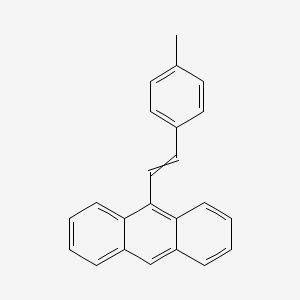 molecular formula C23H18 B14610164 Anthracene, 9-[2-(4-methylphenyl)ethenyl]- CAS No. 60949-17-9