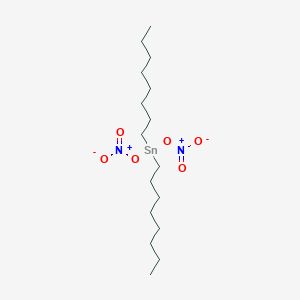 molecular formula C16H34N2O6Sn B14610168 Bis(nitrooxy)dioctylstannane CAS No. 58539-28-9