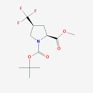 (2S,4S)-1-tert-butyl 2-methyl 4-(trifluoromethyl)pyrrolidine-1,2-dicarboxylate