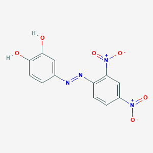 molecular formula C12H8N4O6 B14610194 4-[2-(2,4-Dinitrophenyl)hydrazinyl]cyclohexa-3,5-diene-1,2-dione CAS No. 60129-44-4