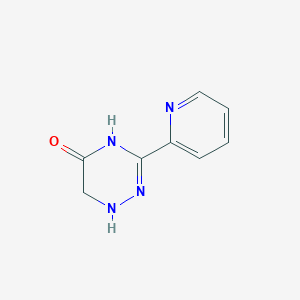 molecular formula C8H8N4O B14610196 3-(Pyridin-2-yl)-1,6-dihydro-1,2,4-triazin-5(2H)-one CAS No. 60348-40-5