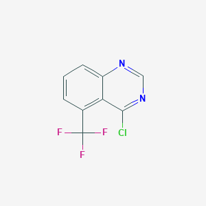 molecular formula C9H4ClF3N2 B1461020 4-氯-5-(三氟甲基)喹唑啉 CAS No. 16499-63-1