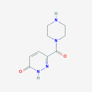 molecular formula C9H12N4O2 B1461021 6-(Piperazine-1-carbonyl)-2,3-dihydropyridazin-3-one CAS No. 1181588-14-6