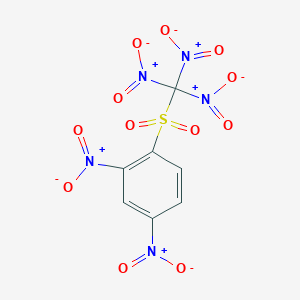 molecular formula C7H3N5O12S B14610217 2,4-Dinitro-1-(trinitromethanesulfonyl)benzene CAS No. 58300-68-8