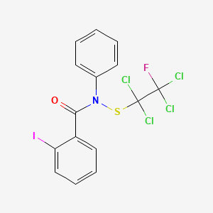 2-Iodo-N-phenyl-N-[(1,1,2,2-tetrachloro-2-fluoroethyl)sulfanyl]benzamide