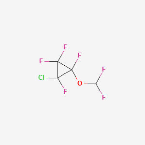 1-Chloro-2-(difluoromethoxy)-1,2,3,3-tetrafluorocyclopropane