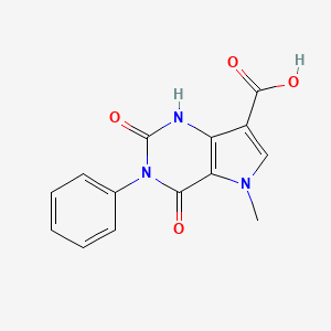 5-methyl-2,4-dioxo-3-phenyl-1H-pyrrolo[3,2-d]pyrimidine-7-carboxylic acid