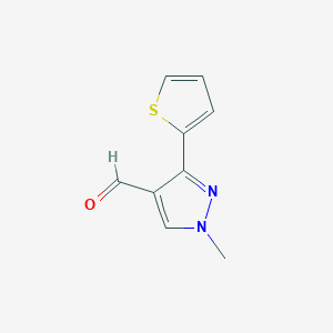 1-methyl-3-(thiophen-2-yl)-1H-pyrazole-4-carbaldehyde