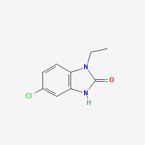 molecular formula C9H9ClN2O B14610289 5-chloro-1-ethyl-1H-benzo[d]imidazol-2(3H)-one 