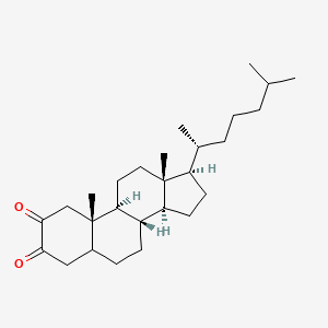 molecular formula C27H44O2 B14610290 Cholestane-2,3-dione CAS No. 57287-71-5