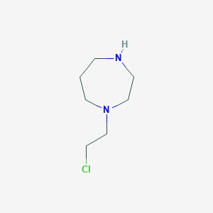 molecular formula C7H15ClN2 B14610302 1-(2-Chloroethyl)-1,4-diazepane CAS No. 59044-47-2