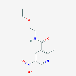 N-(2-Ethoxyethyl)-2-methyl-5-nitropyridine-3-carboxamide