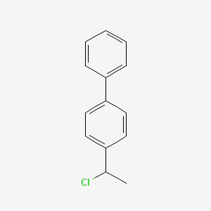 molecular formula C14H13Cl B14610305 4-(1-Chloroethyl)-1,1'-biphenyl CAS No. 58114-03-7