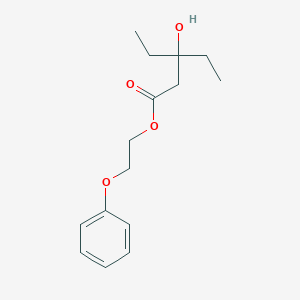 molecular formula C15H22O4 B14610312 2-Phenoxyethyl 3-ethyl-3-hydroxypentanoate CAS No. 60359-38-8