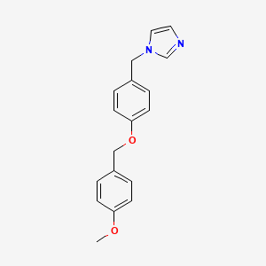 1-({4-[(4-Methoxyphenyl)methoxy]phenyl}methyl)-1H-imidazole