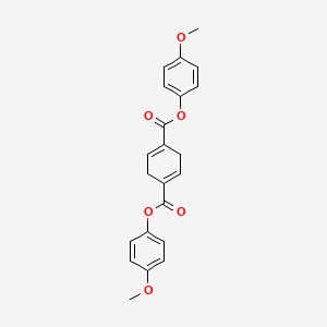 molecular formula C22H20O6 B14610326 Bis(4-methoxyphenyl) cyclohexa-1,4-diene-1,4-dicarboxylate CAS No. 57467-30-8