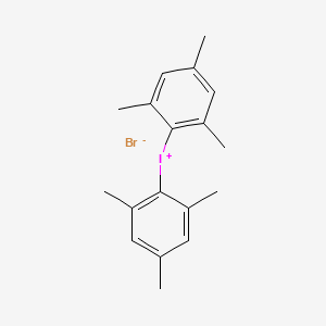 molecular formula C18H22BrI B14610329 Bis(2,4,6-trimethylphenyl)iodanium bromide CAS No. 59431-10-6